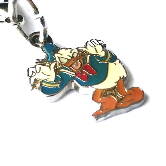 Vintage Disney Donald Duck Charm Clip On For Bracelet Zipper Pull Purse - Picture 5 of 7